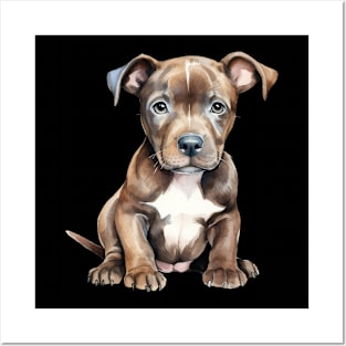 Puppy Pit Bull Posters and Art